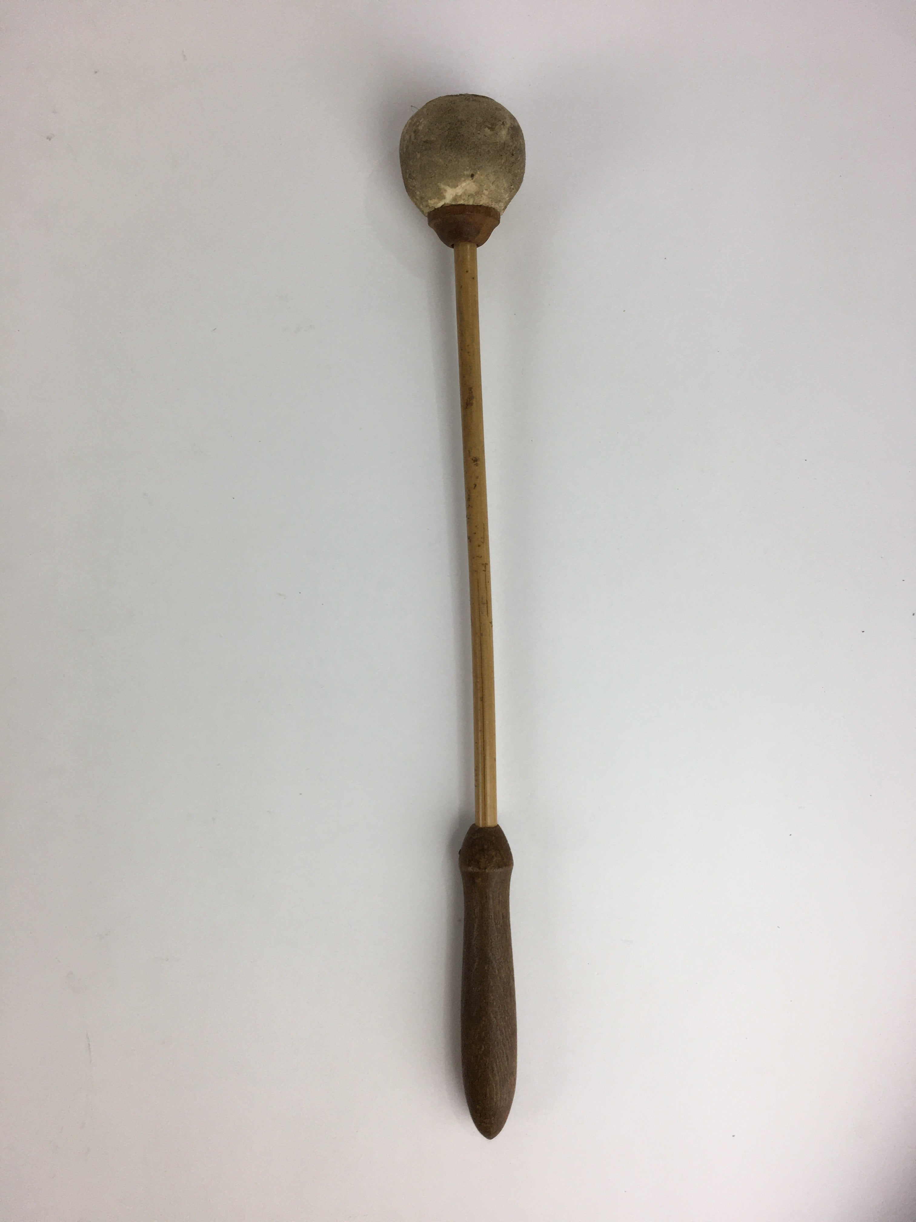 Japanese Buddhist Altar Fitting Vtg Wood Carving Drum Mokugyo BU731