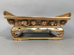 Japanese Buddhist Altar Fitting Vtg Wood Lacquer Offering Table Kyozukue BU316