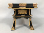 Japanese Buddhist Altar Fitting Vtg Wood Lacquer Offering Table Kyozukue BU325