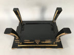 Japanese Buddhist Altar Fitting Vtg Wood Lacquer Offering Table Kyozukue BU325