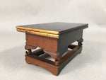 Japanese Buddhist Altar Fitting Vtg Wood Lacquer Offering Table Kyozukue BU339