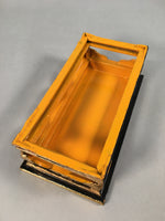 Japanese Buddhist Altar Fitting Vtg Wood Lacquer Offering Table Kyozukue BU343