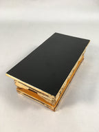 Japanese Buddhist Altar Fitting Vtg Wood Lacquer Offering Table Kyozukue BU343