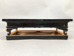Japanese Buddhist Altar Fitting Vtg Wood Lacquer Offering Table Kyozukue BU343
