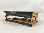 Japanese Buddhist Altar Fitting Vtg Wood Lacquer Offering Table Kyozukue BU343