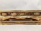 Japanese Buddhist Altar Fitting Vtg Wood Lacquer Offering Table Kyozukue BU343