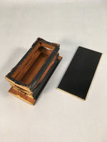 Japanese Buddhist Altar Fitting Vtg Wood Lacquer Offering Table Kyozukue BU344