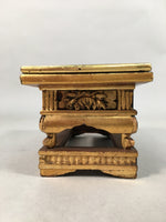 Japanese Buddhist Altar Fitting Vtg Wood Lacquer Offering Table Kyozukue BU344