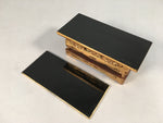 Japanese Buddhist Altar Fitting Vtg Wood Lacquer Offering Table Kyozukue BU344