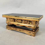 Japanese Buddhist Altar Fitting Vtg Wood Lacquer Offering Table Kyozukue BU344