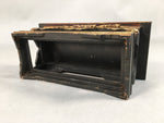 Japanese Buddhist Altar Fitting Vtg Wood Lacquer Offering Table Kyozukue BU346