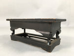 Japanese Buddhist Altar Fitting Vtg Wood Lacquer Offering Table Kyozukue BU346