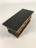 Japanese Buddhist Altar Fitting Vtg Wood Lacquer Offering Table Kyozukue BU346