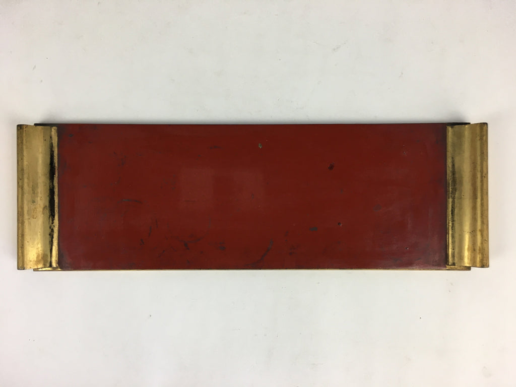 Japanese Buddhist Altar Fitting Vtg Wood Lacquer Offering Table Maejyoku BU695