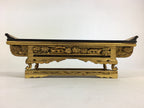 Japanese Buddhist Altar Fitting Vtg Wood Lacquer Offering Table Maejyoku BU695