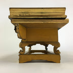 Japanese Buddhist Altar Fitting Vtg Wood Lacquer Offering Table Maejyoku BU695