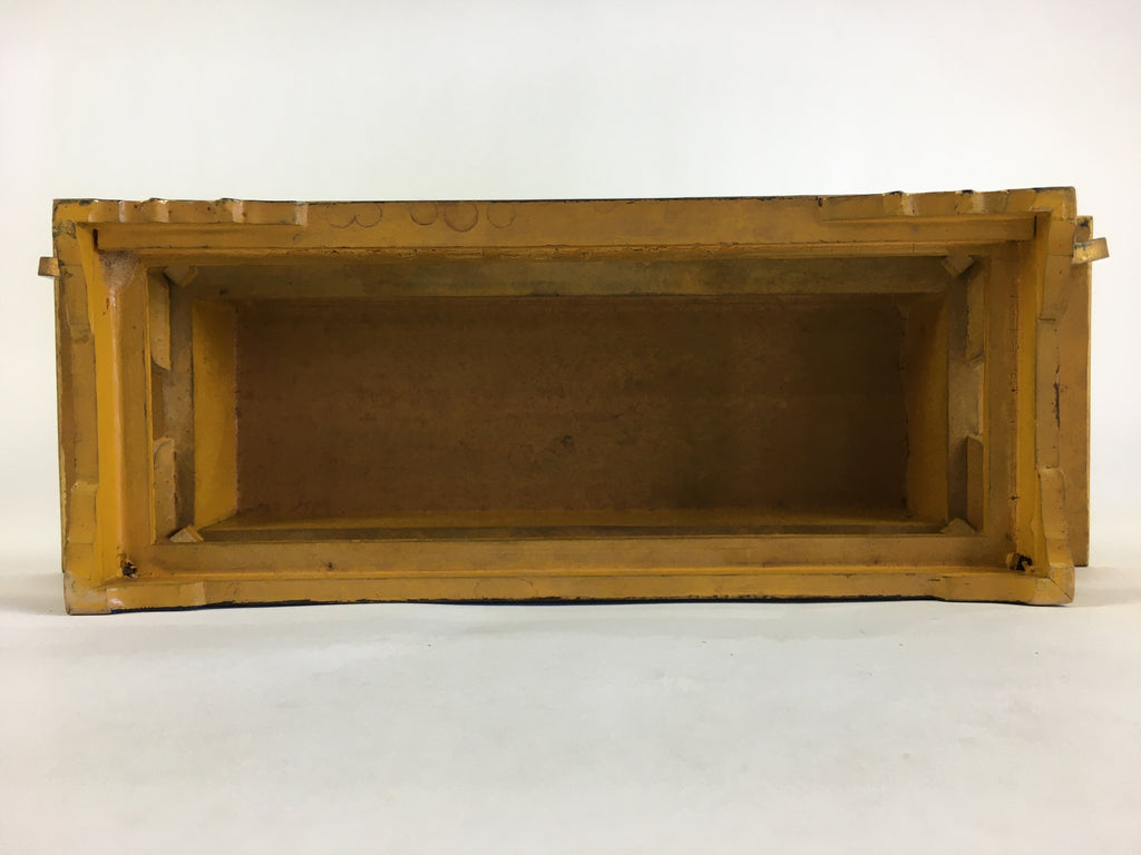 Japanese Buddhist Altar Fitting Vtg Wood Lacquer Offering Table Maejyoku BU695