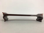 Japanese Buddhist Altar Fitting Vtg Wood Lacquer Offering Table Tray BU441