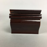 Japanese Buddhist Altar Fitting Vtg Wood Lacquer Offering Table Tray BU441