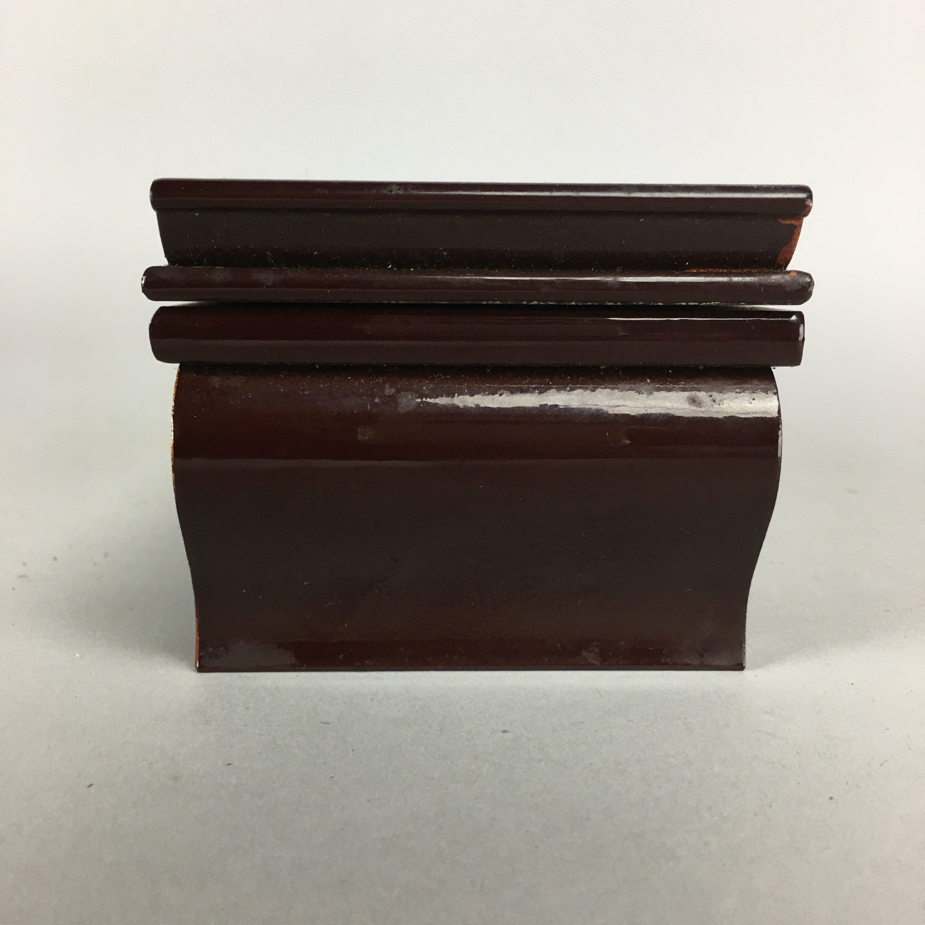 Japanese Buddhist Altar Fitting Vtg Wood Lacquer Offering Table Tray BU441