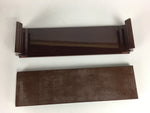 Japanese Buddhist Altar Fitting Vtg Wood Lacquer Offering Table Tray BU441