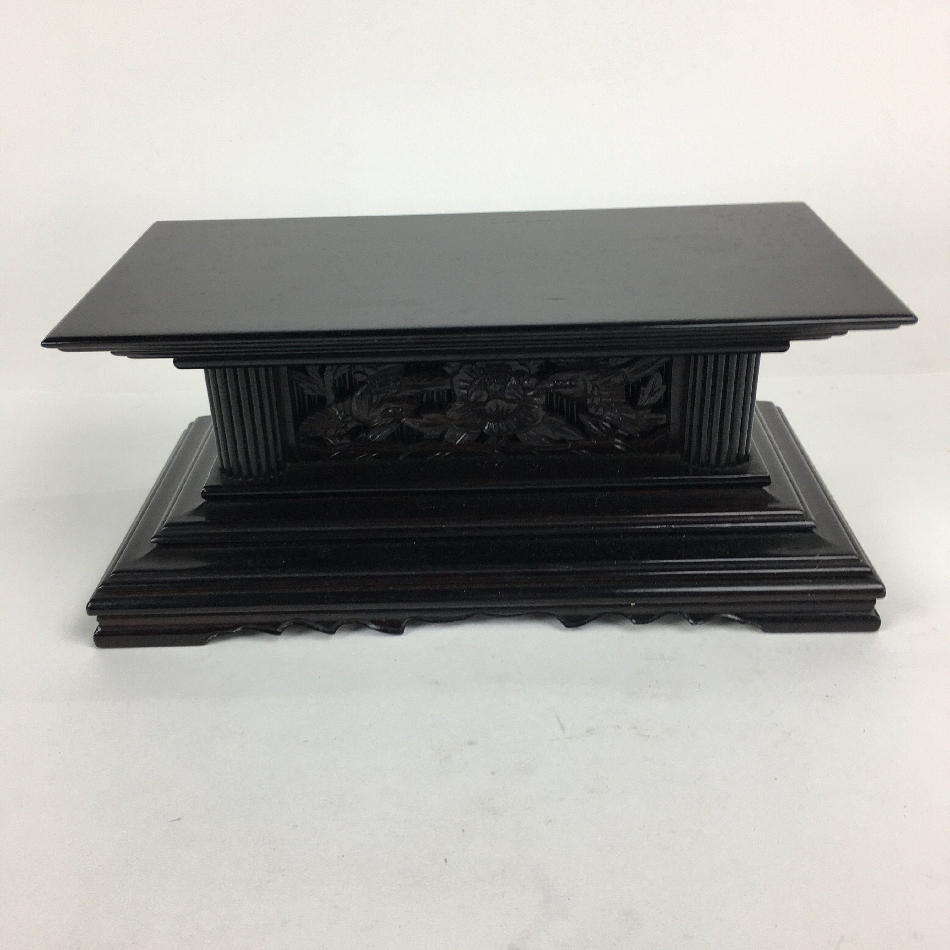 Japanese Buddhist Altar Fitting Vtg Wood Lacquer Offering Table Uwajyoku BU573