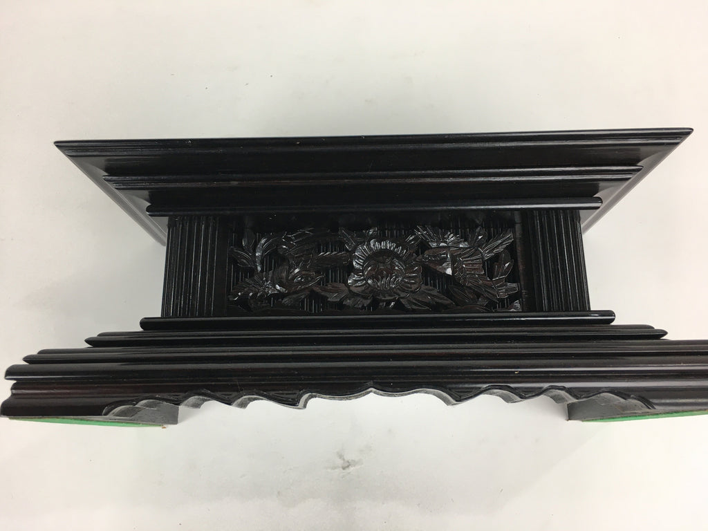 Japanese Buddhist Altar Fitting Vtg Wood Lacquer Offering Table Uwajyoku BU573