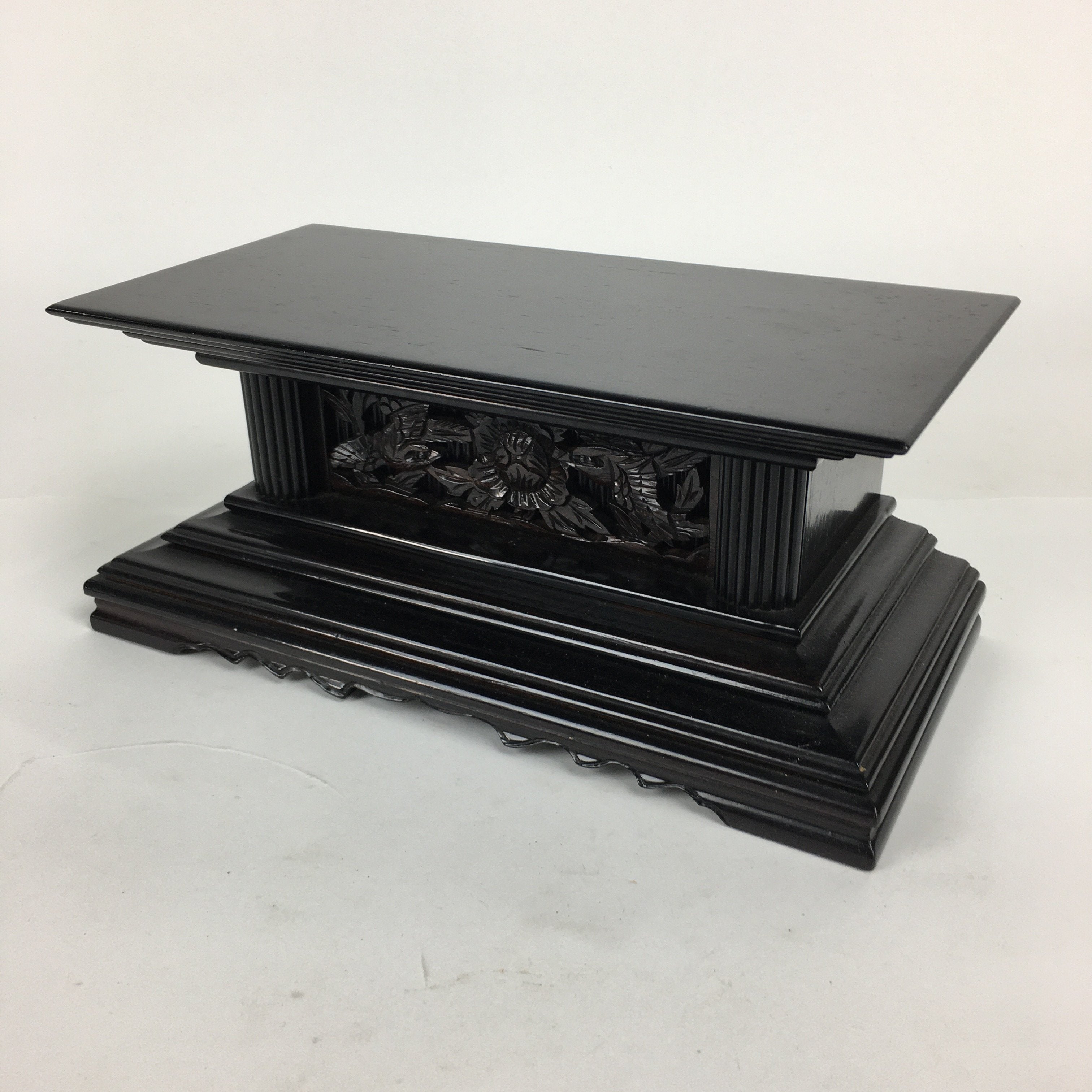 Japanese Buddhist Altar Fitting Vtg Wood Lacquer Offering Table Uwajyoku BU573