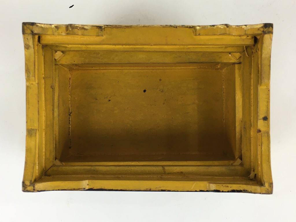 Japanese Buddhist Altar Fitting Vtg Wood Lacquer Offering Table Uwajyoku BU694