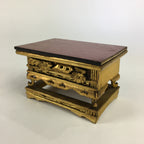 Japanese Buddhist Altar Fitting Vtg Wood Lacquer Offering Table Uwajyoku BU694