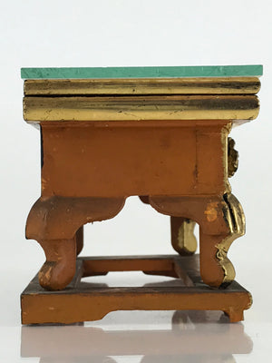 Japanese Buddhist Altar Fitting Vtg Wood Lacquer Offering Table Uwajyoku BU819
