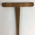 Japanese Buddhist Altar Fitting Vtg Wooden Orin Bell Striker Butsudan BU715