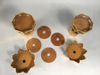 Japanese Buddhist Altar Fitting Wood Lacquer Offering Stand Vtg Butsugu BU302