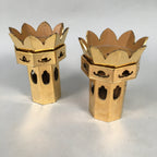 Japanese Buddhist Altar Fitting Wood Lacquer Offering Stand Vtg Butsugu BU304