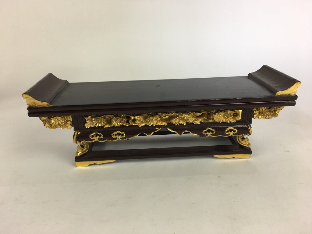 Japanese Buddhist Altar Fitting Wood Lacquer Offering Table Maejyoku BU508
