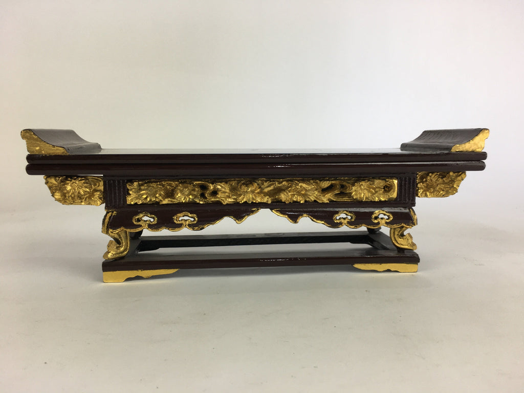 Japanese Buddhist Altar Fitting Wood Lacquer Offering Table Maejyoku BU508