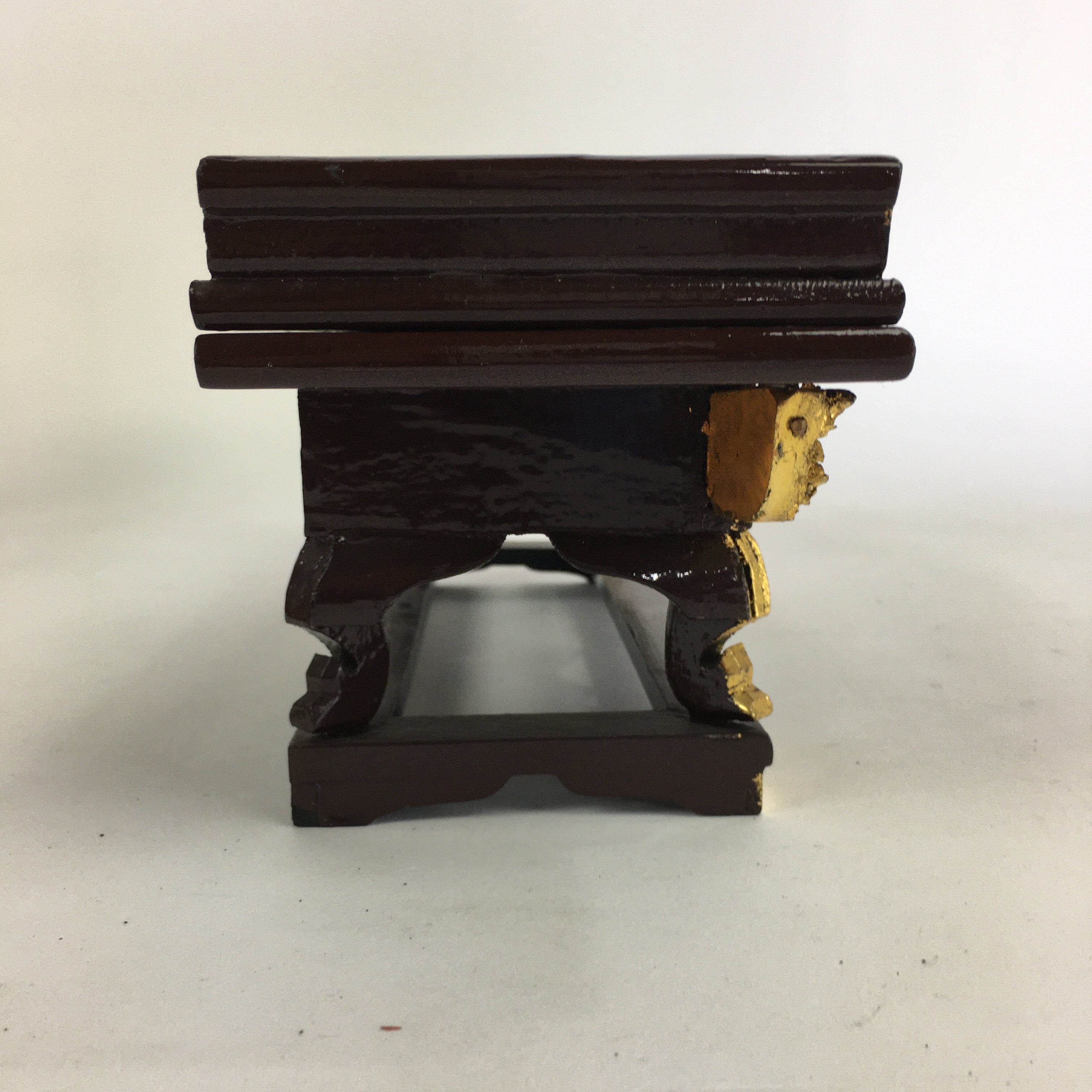 Japanese Buddhist Altar Fitting Wood Lacquer Offering Table Maejyoku BU508