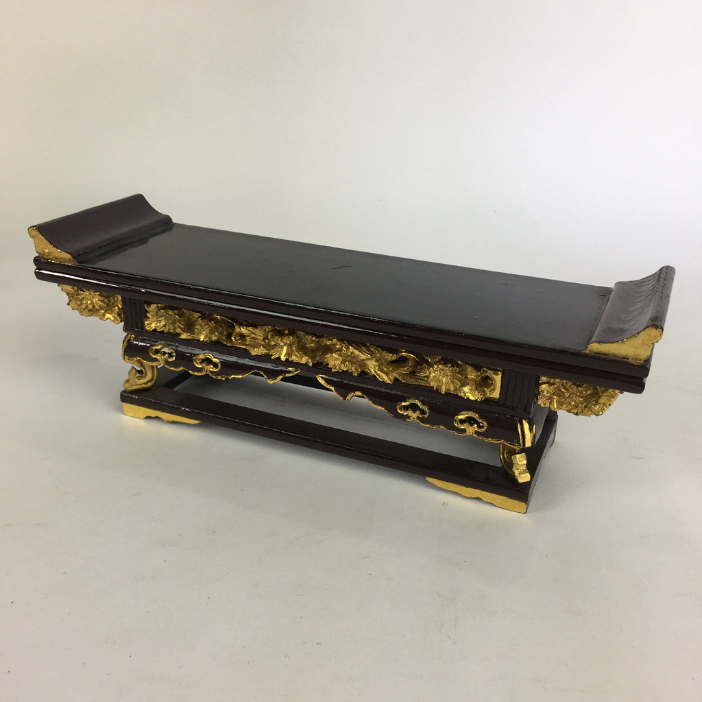 Japanese Buddhist Altar Fitting Wood Lacquer Offering Table Maejyoku BU508