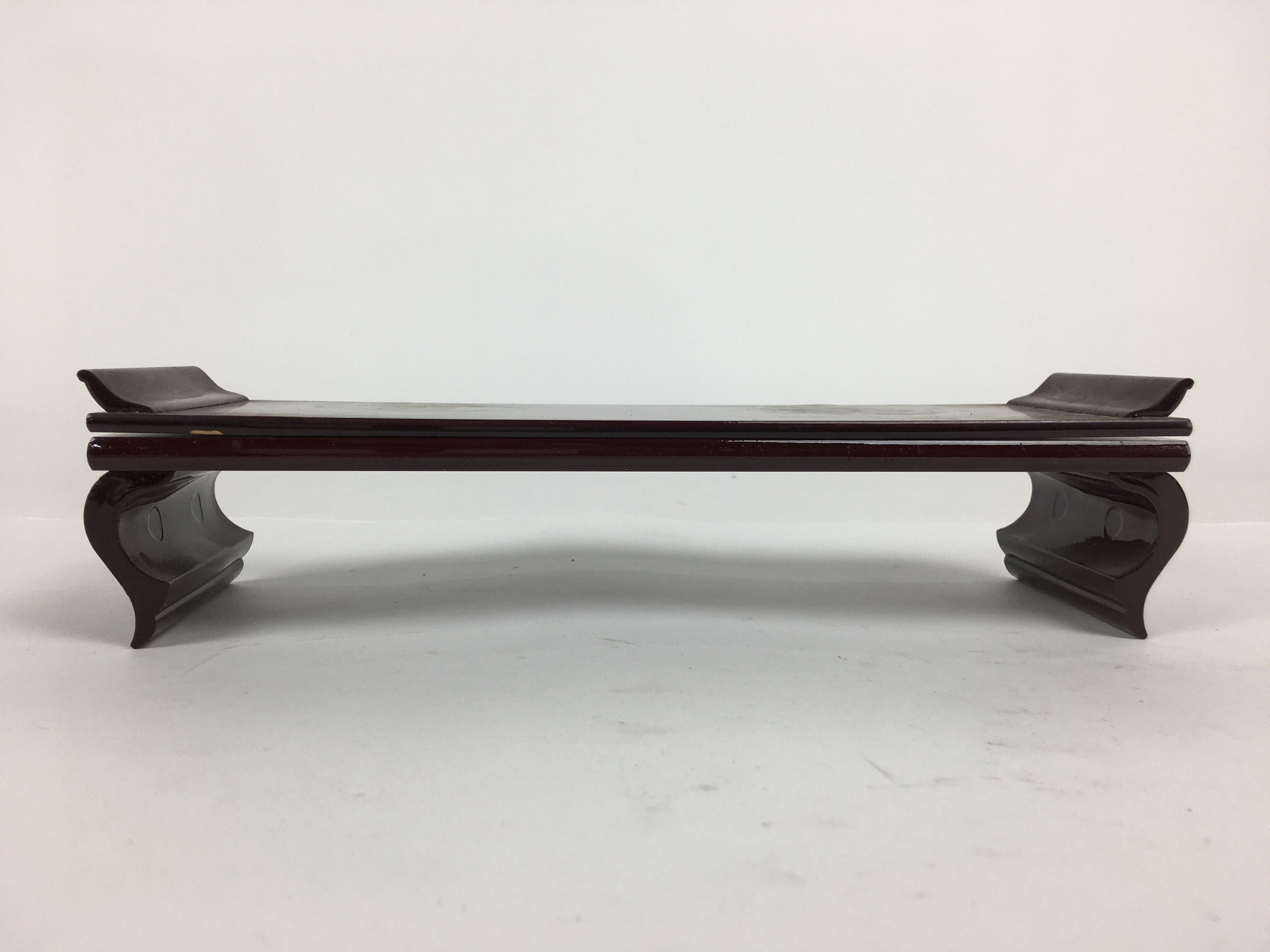 Japanese Buddhist Altar Fitting Wood Lacquer Offering Table Maejyoku BU574