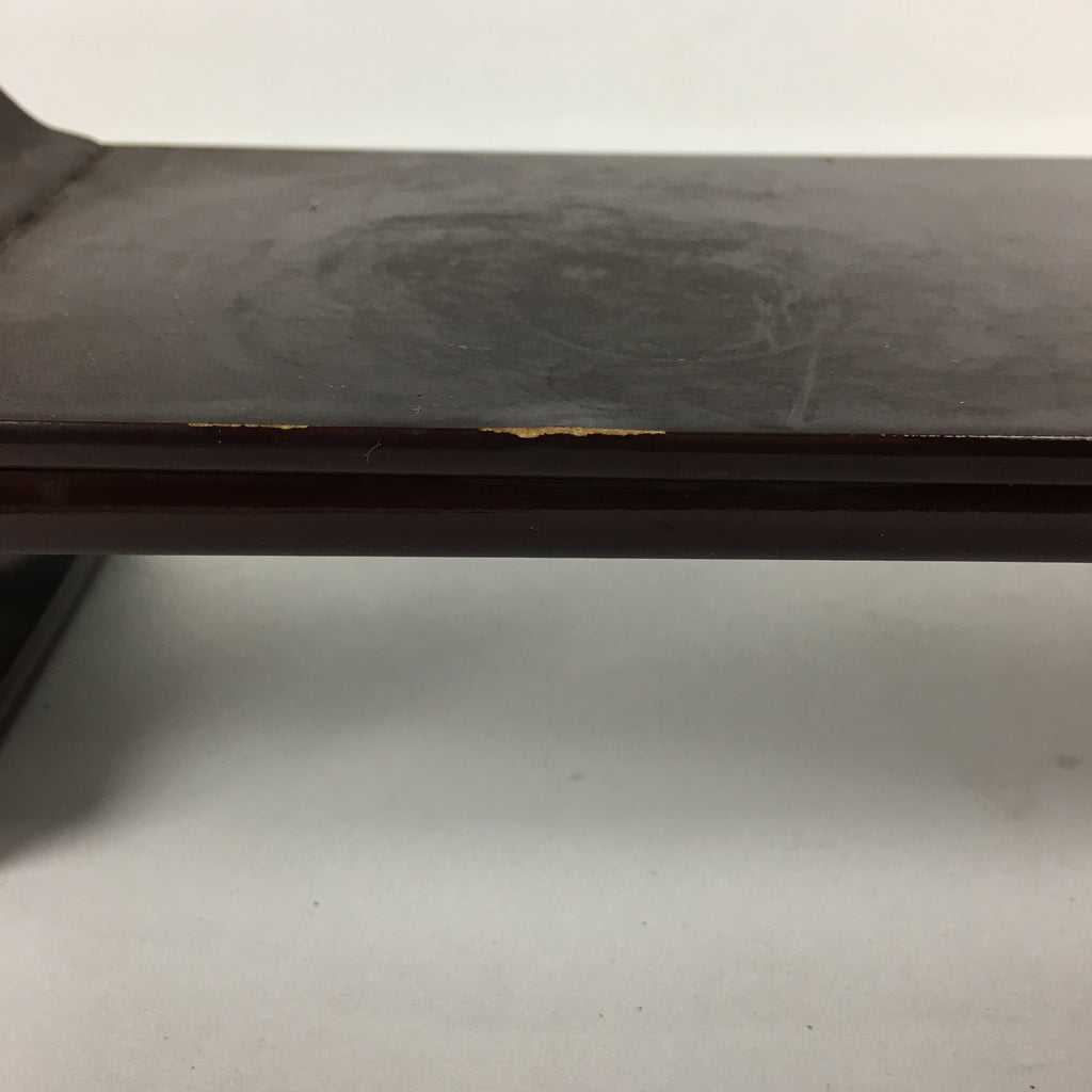 Japanese Buddhist Altar Fitting Wood Lacquer Offering Table Maejyoku BU574