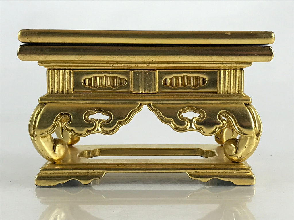 Japanese Buddhist Altar Fitting Wood Lacquer Offering Table Maejyoku Uwajyoku BU866