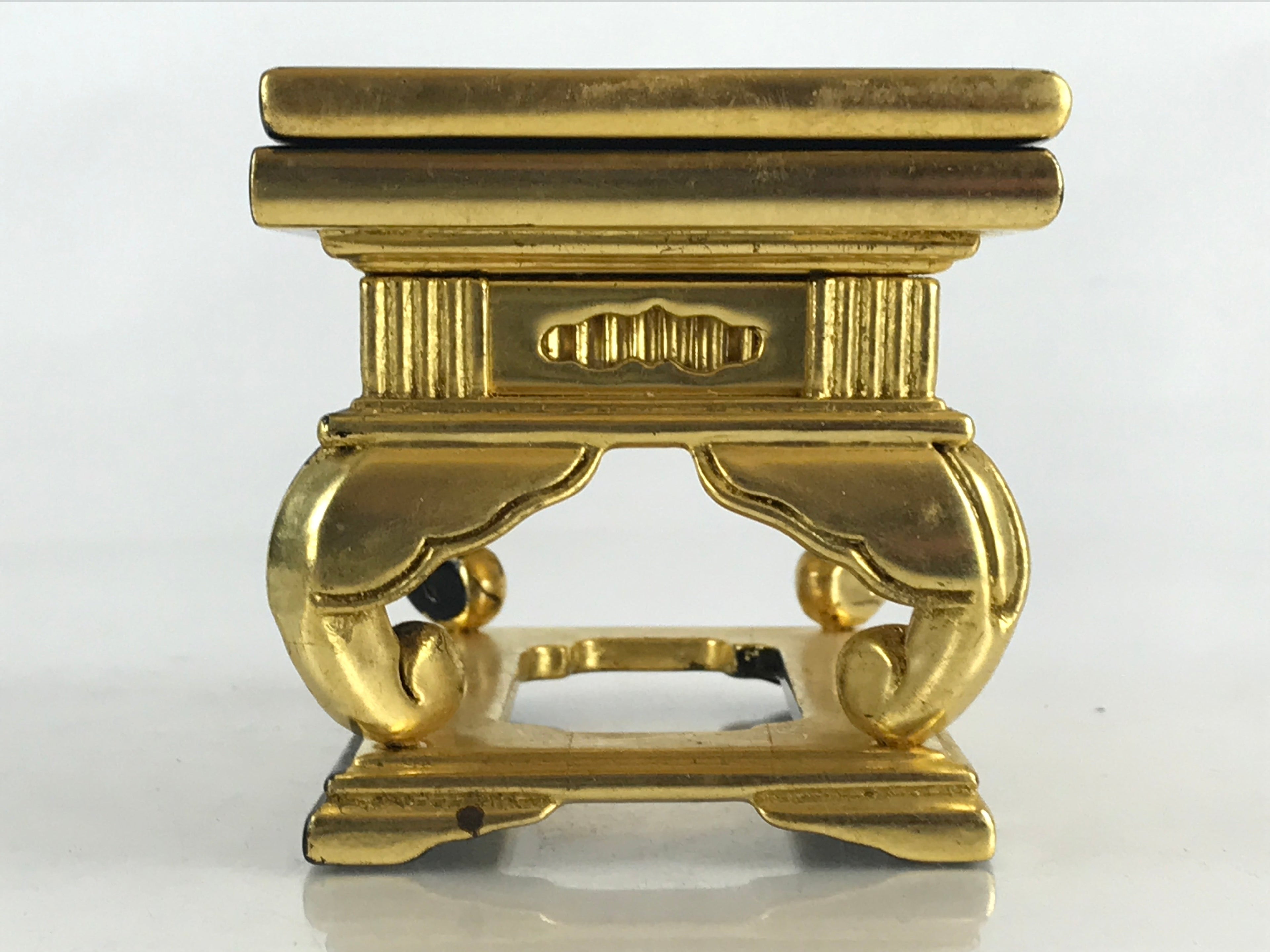 Japanese Buddhist Altar Fitting Wood Lacquer Offering Table Maejyoku Uwajyoku BU866