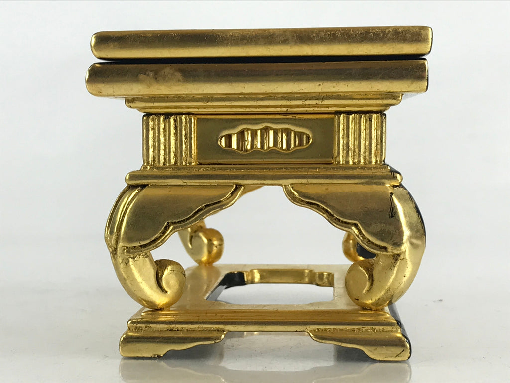 Japanese Buddhist Altar Fitting Wood Lacquer Offering Table Maejyoku Uwajyoku BU866