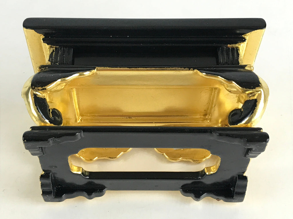 Japanese Buddhist Altar Fitting Wood Lacquer Offering Table Maejyoku Uwajyoku BU866