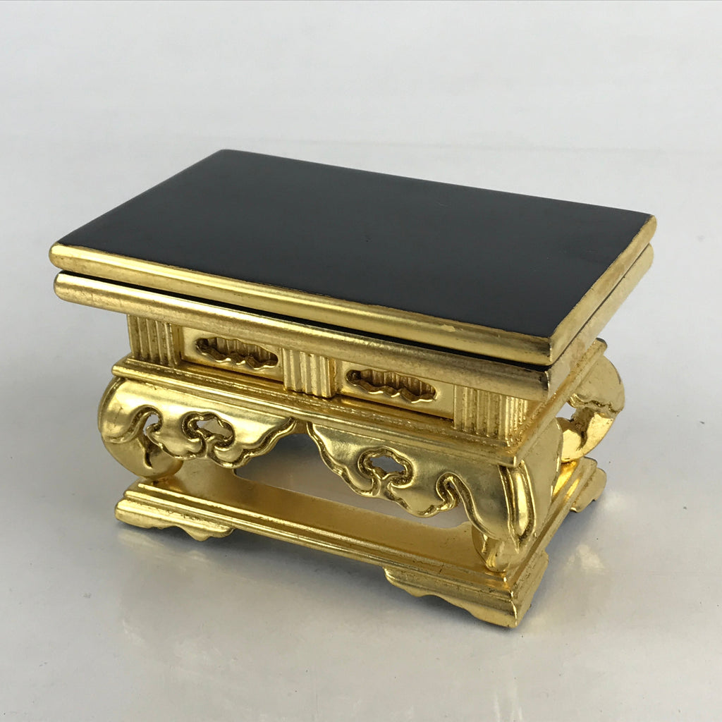 Japanese Buddhist Altar Fitting Wood Lacquer Offering Table Maejyoku Uwajyoku BU866