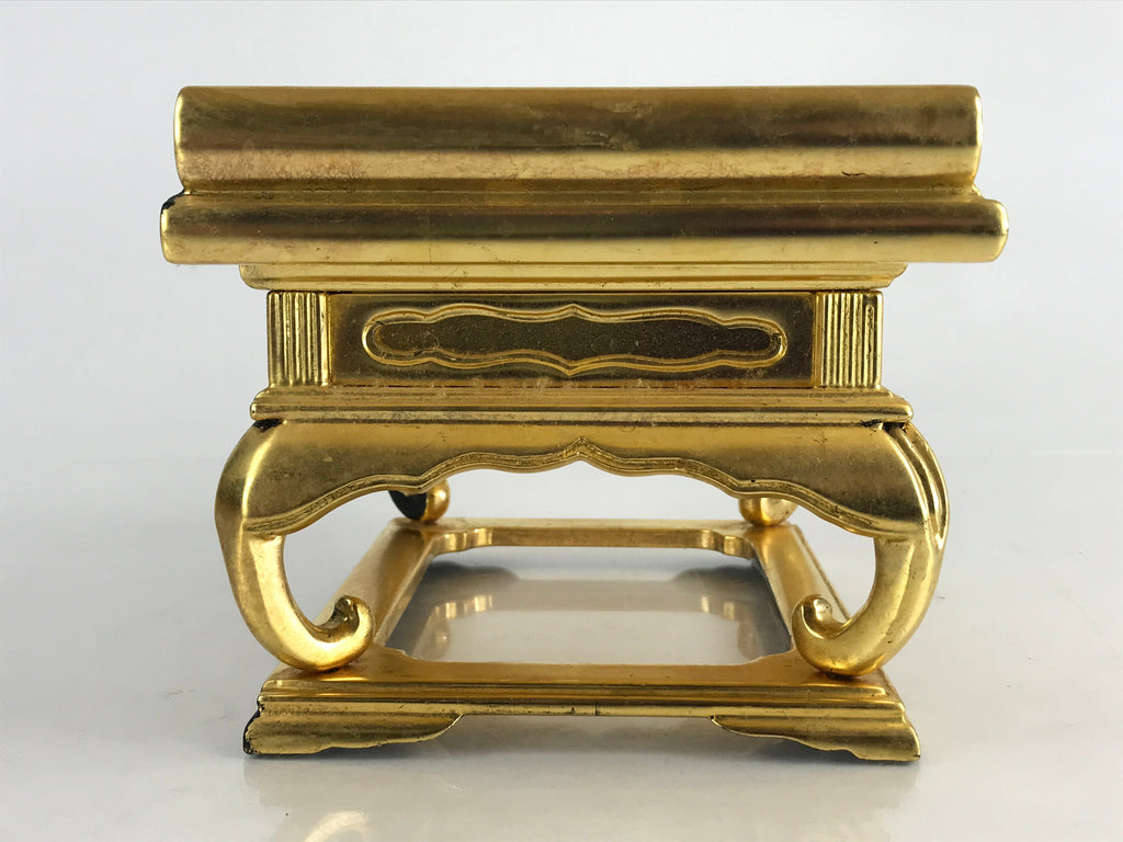 Japanese Buddhist Altar Fitting Wood Lacquer Table Kyozukue Wasanjyoku Gold BU85