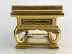 Japanese Buddhist Altar Fitting Wood Lacquer Table Kyozukue Wasanjyoku Gold BU85