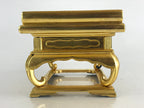 Japanese Buddhist Altar Fitting Wood Lacquer Table Kyozukue Wasanjyoku Gold BU85