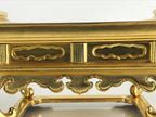 Japanese Buddhist Altar Fitting Wood Lacquer Table Kyozukue Wasanjyoku Gold BU85