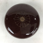 Japanese Buddhist Altar Fitting Wooden Incense Container Vtg Round Kogo BU568